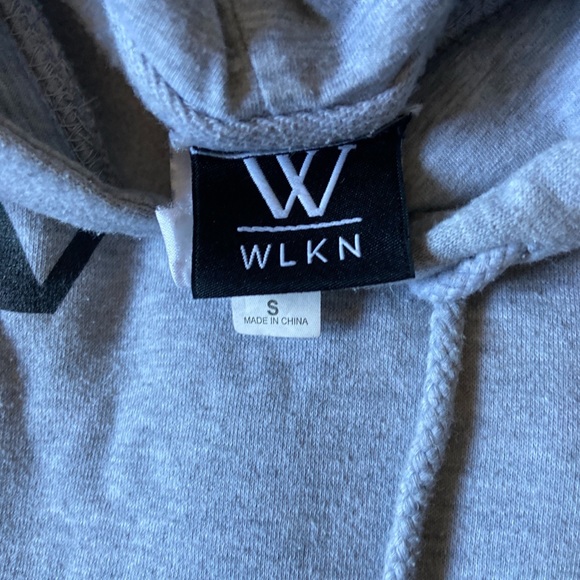 grey wlkn oversized loungewear comfy hoodie - Picture 3 of 3